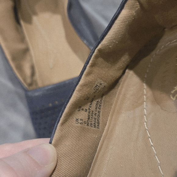 Clarks Navy Espadrille Flats - Picture 4 of 4